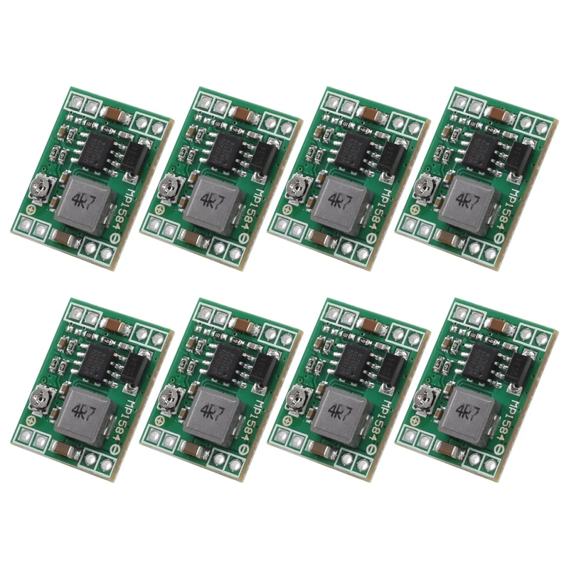 8 Pack Mini MP1584EN DC-DC Buck Converter Adjustable Power Supply Module 24V To 12V 9V 5V 3V