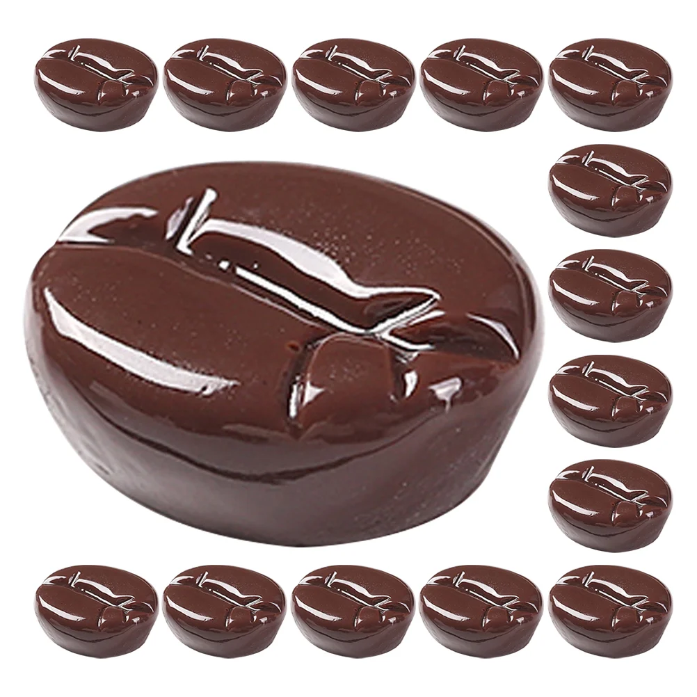 30 Pcs Coffee Latte Mold Simulated Beans DIY Fake Prop Decorating Bracket Cake Nozzle