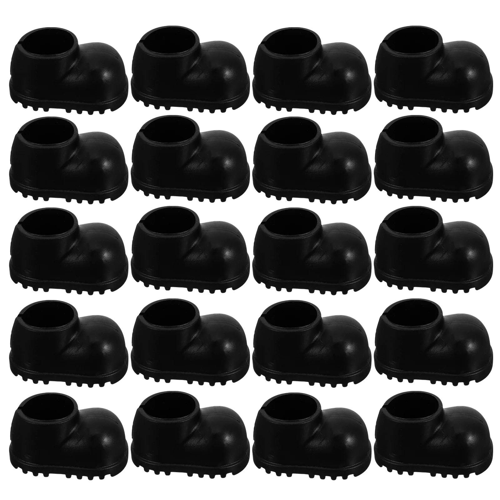 

10 Pairs Baby Shoes Rain Boots Accessories Short Boots for 17cm Dress Up Supply Simulated Decors