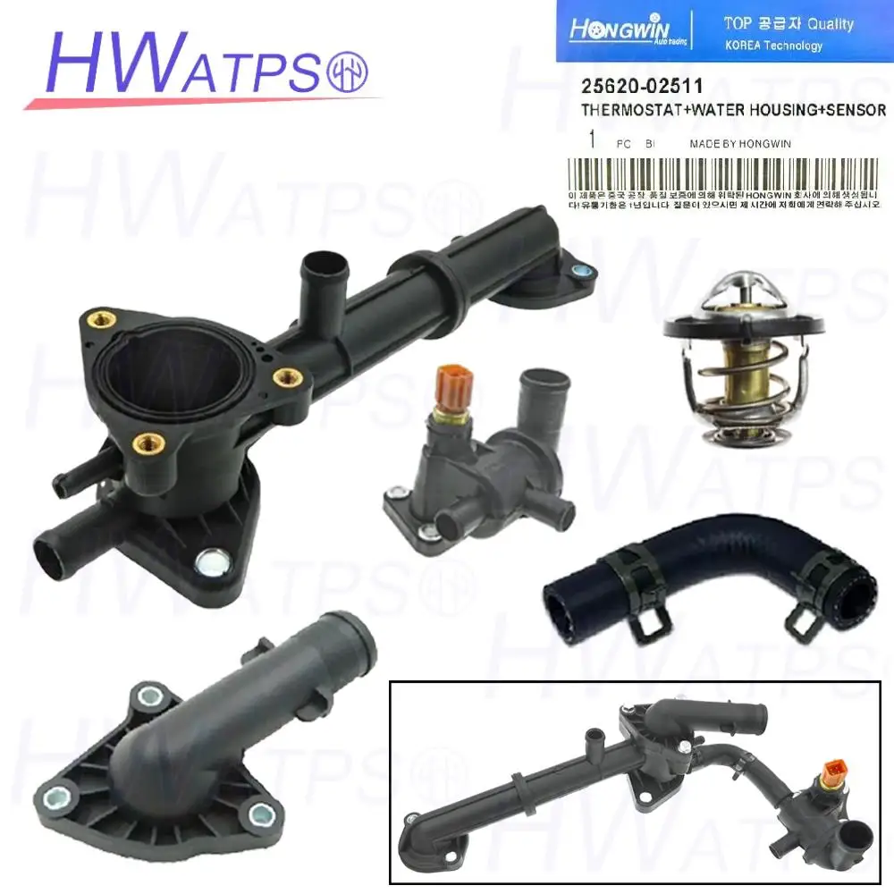 

25620-02511 Coolant Thermostat 25600-02566 25650-02560 For KIA Picanto New Morning 2004-2010 Hyundai Amica Atos Atoz Santro