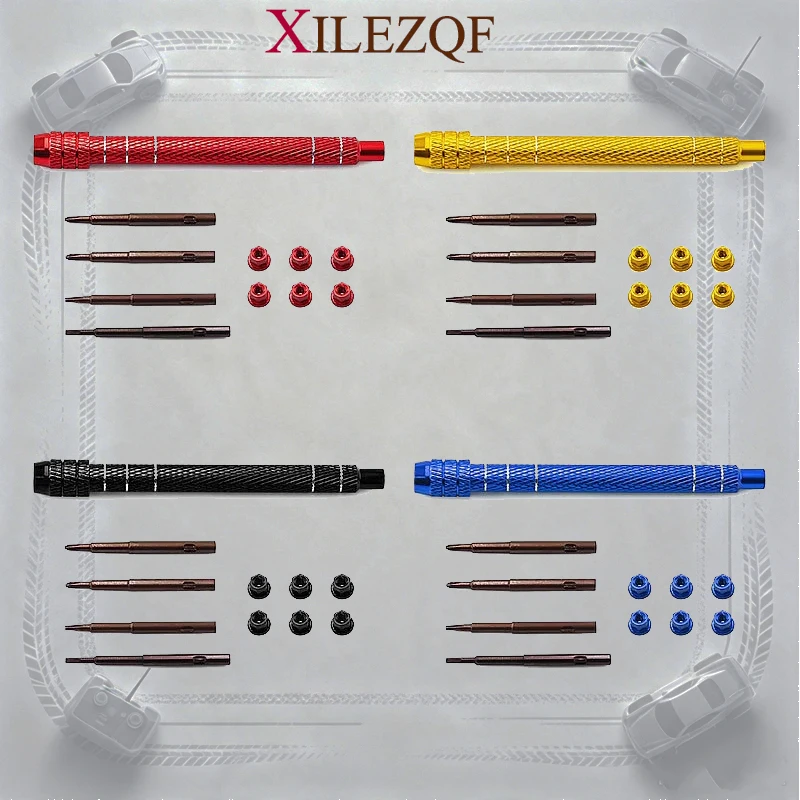 RC Maintenance Tool Kit Cross Screwdriver Socket M2 Nut Wrench For Axial 1/30 SCX30 Bronco Wrangler RC Crawler Car Repair Tools