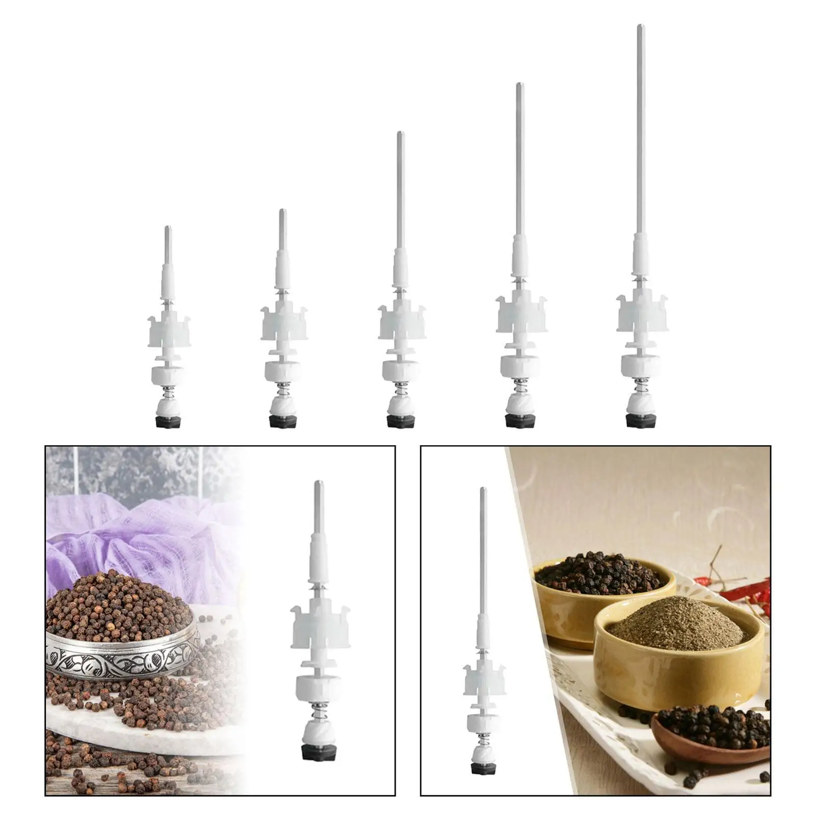Mini Salt or Pepper Mill Grinder Mechanism Kit Professional Kitchen Gadgets High Performance Repair Parts Easy to Install