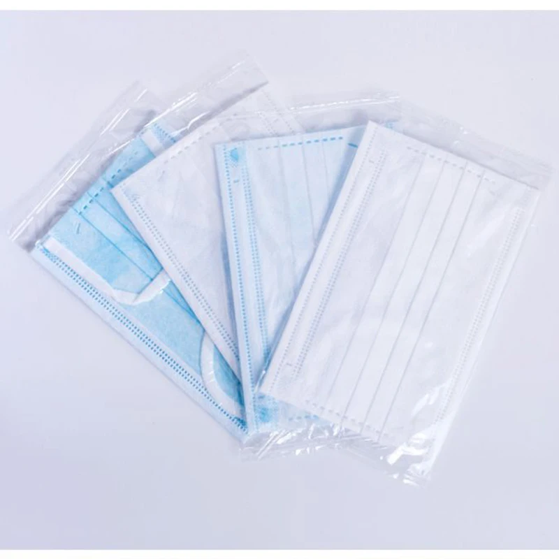 

30 шт. детская одноразовая маска для лица нетканые дышащие противопыльные студенческие маски для рта индивидуальная упаковка для детей