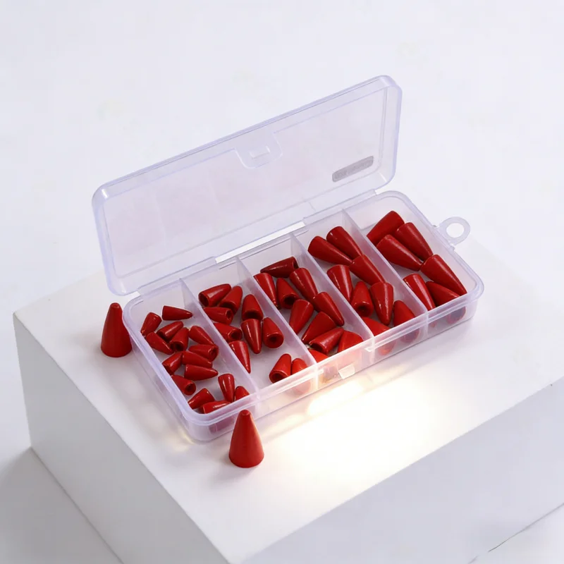 

Рыболовные аксессуары, приманка, свинцовый свинец, 50 шт., набор коробок, 3,5 г, 5 г, 7 г, 10 г, 15 г, полый свинец в форме сердца, вес