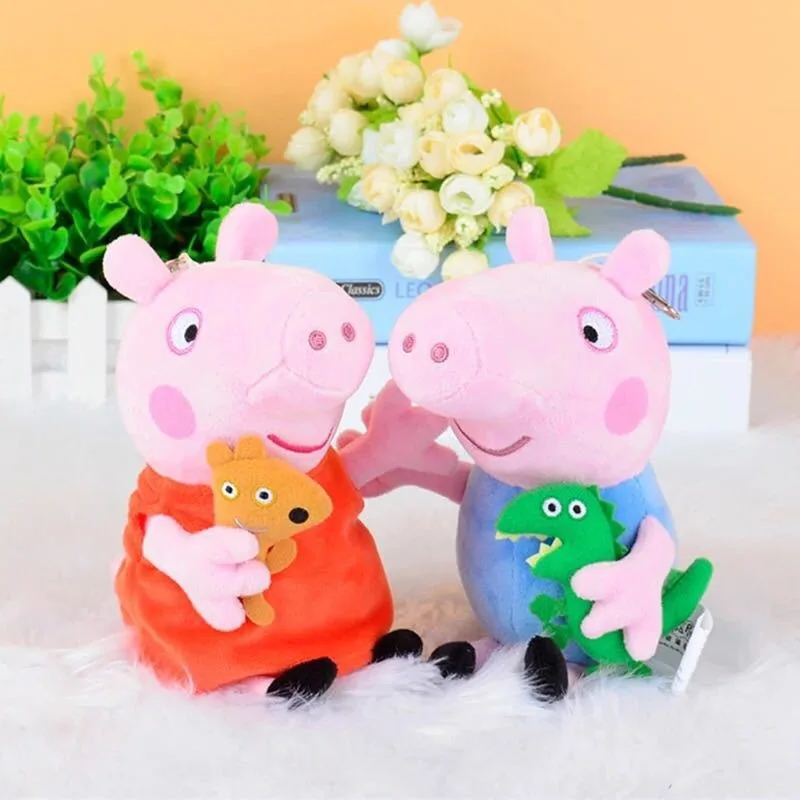 30CM Peppa Pig Plush Toys Stuffed Doll Genuine Pig Mom and Dad Model Children\'s Toys Cartoon Anime Figure George Kids Gifts