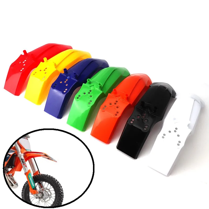 Para-lamas dianteiro de motocicleta para enduro motocross ktm 65 sx exc xc sxf xcw excf 2018, placa plástica universal ajustável