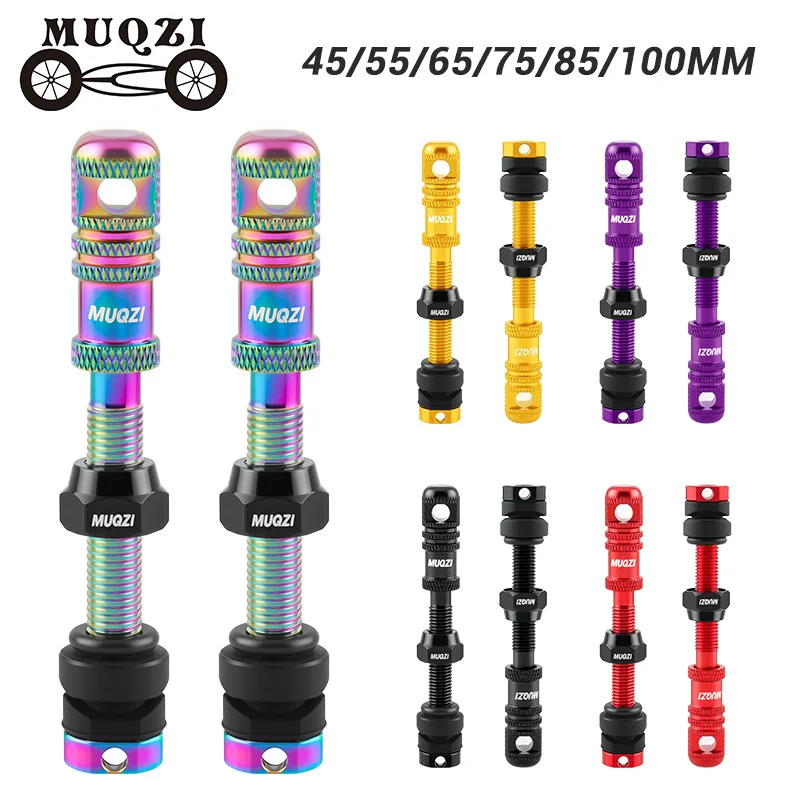 

MUQZI Bicycle French Vacuum Nozzle 45/55/65/75/85/100 Extension Nozzle Aluminum Alloy Accessories