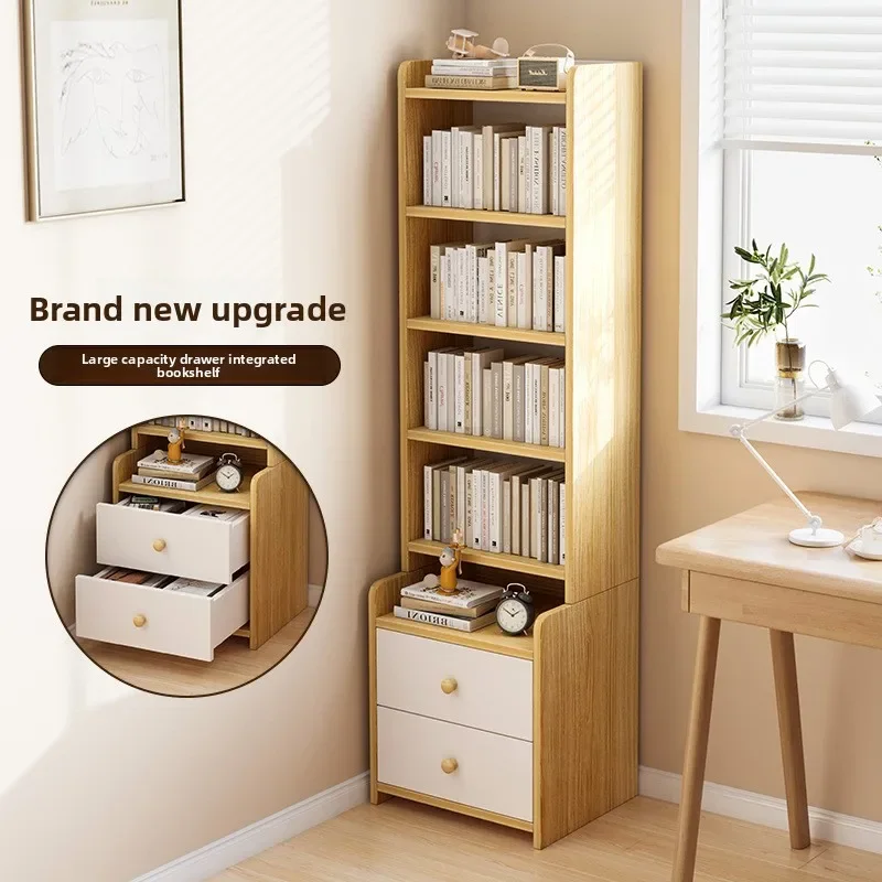 Factory direct sale Bookcase simple multi-layer storage storage rack bedroom raised bedside cabinet integrated bookshelf