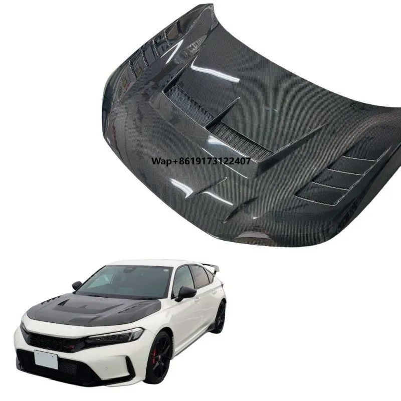 

JS-Style New Carbon Fiber Front Hood for Civic Type R FL5