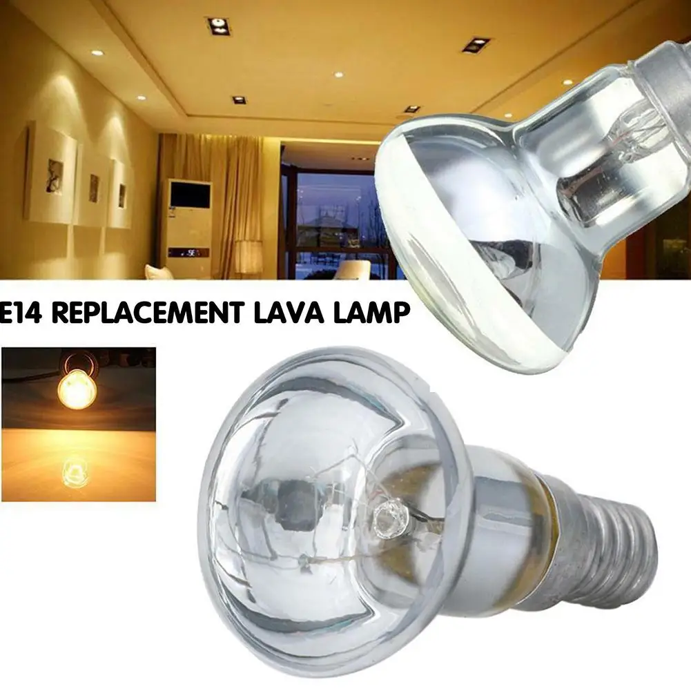 SES E14 R39 R50 25/30/40/60W Replacement Lava Lamp Spotlight Screw In Reflector Bulbs Spot Light Clear Bulb Incandescent