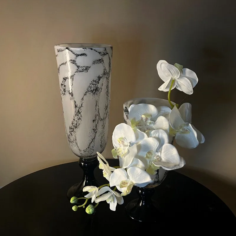 Premium European Retro Vase Desktop Ornament Large Diameter Vase Home Decoration Vases Room Decor Ваза Jarrones Flower Pot