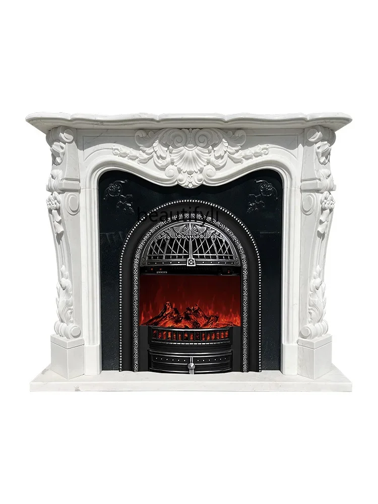 

Marble Fireplace French Carved Fireplace Mantel Natural Stone White Marble Fireplace Mantel Stone Carving