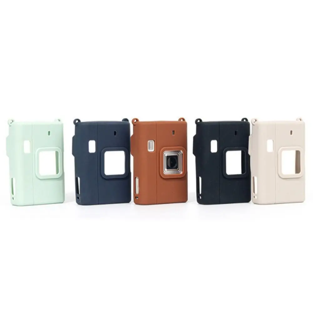Silicone Instant Camera Case Soft Leather Texture Camera Protector Shockproof Wear Resistant for Fujifilm Instax mini Liplay+