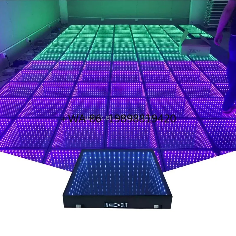 Dance Floor Led Screen Led Starlit Dance Floor 3d Led Mirror Abyss Dance Floor