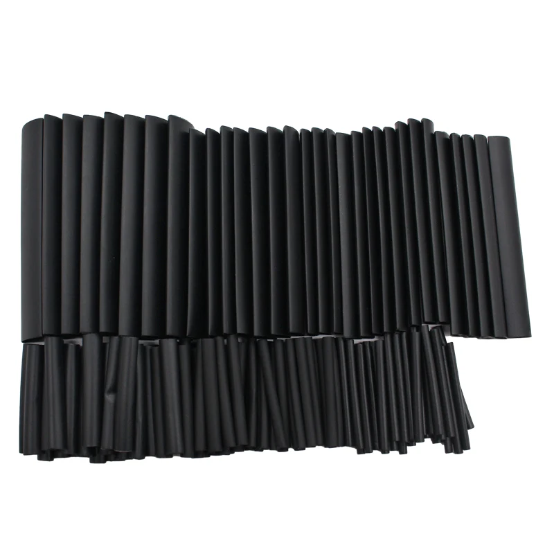 127pcs Heat Shrink Tube Sleeving Tubing Assortment Kit Electrical Connection Electrical Wire Wrap Cable Waterproof Shrinkage 2:1