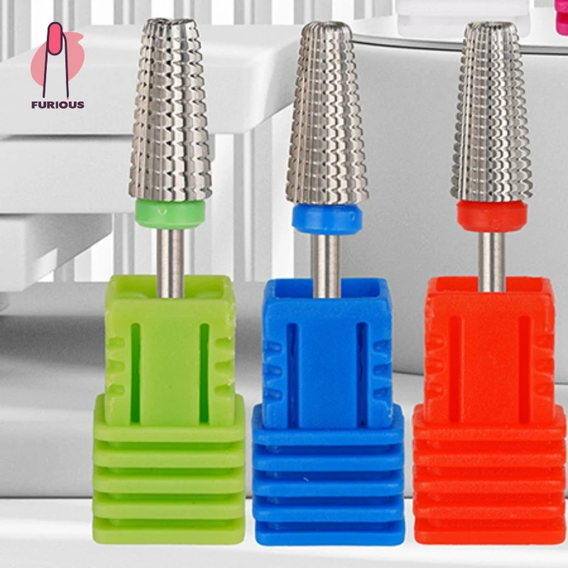 5 in 1 Nail Carbide Bit  Two Way Rotate Use for Both Left and Right Handed Fast Remove Acrylic or Hard Gel 3/32