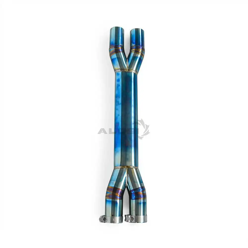Titanium exhaust pipe middle pipe for Maserati Gran Turismo GT 4.7 4.2  2008-2023 x pipe high-performance exhaust system