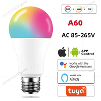 Tuya Smart WiFi LED Bulb A60, 85-265V Wide Voltage, App/Voice Control via Alexa/Google Home, No Hub Needed,Fast Shipping​