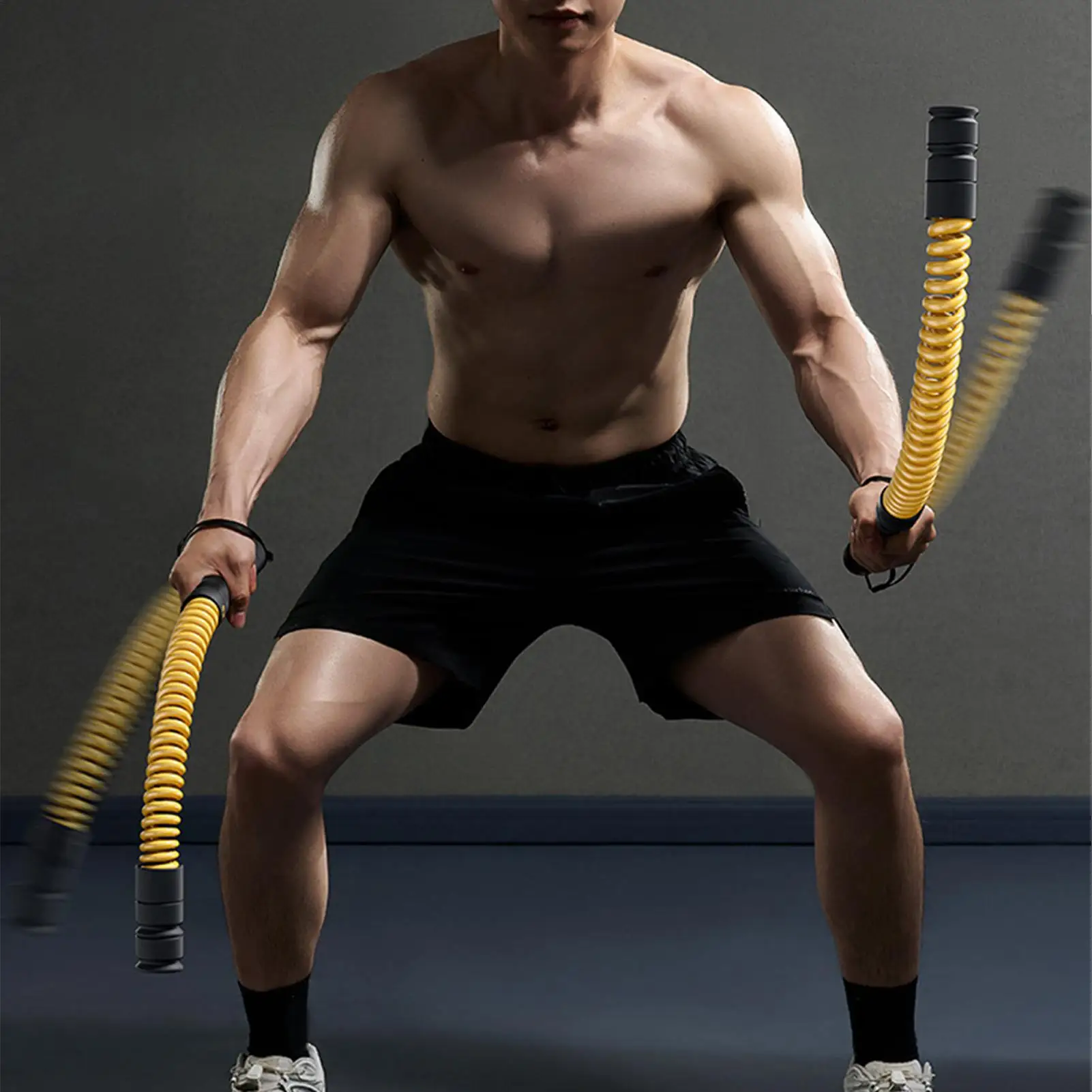 

Тренировочные канаты Battle Rope, сверхпрочные, 2 шт., беспроводные, с регулируемым сопротивлением, для фитнеса