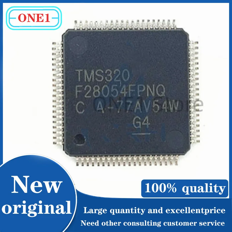 1PCS/lot New original TMS320F28054FPNQ 128KB 1.71V~1.995V Other series 60MHz 42 LQFP80 Microcontroller Units (MCUs/MPUs/SOCs)