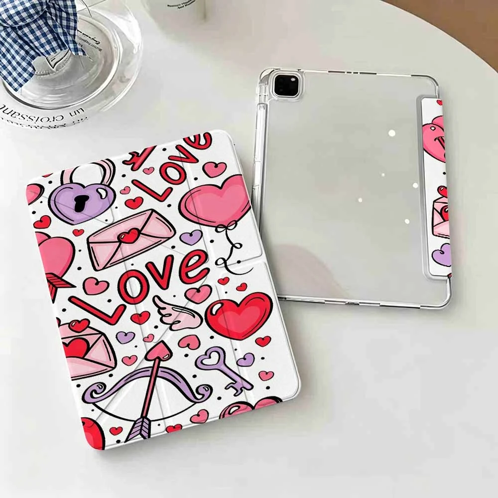 Viral Valentine Love For IPad Mini Air Pro 13 12.9 11 10.9 10.5 10.2 9.7 8.3 7.9 inch 5 6 7 8 th Pen Slot Tablet Case
