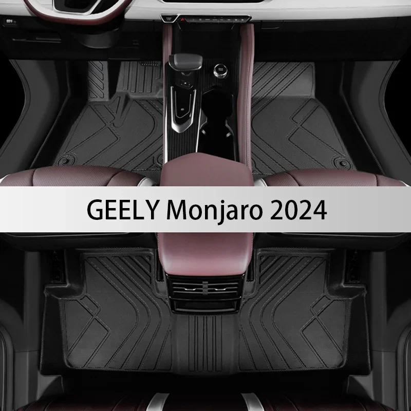 

TPE Custom Car Floor Mats For GEELY Monjaro 2024 Waterproof Carpet Auto Interior Accessories