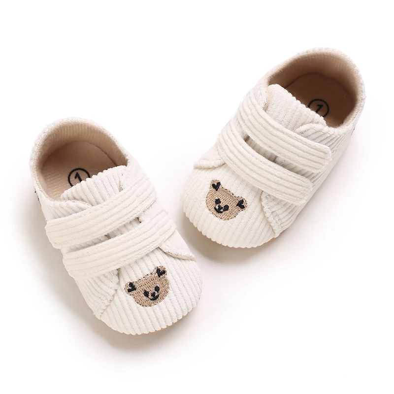 Soft Soled Anti Slip Canvas Shoes For Toddlers Baby Walking Shoes Baby Crib Shoes Suitable For Boys and Girls Aged 0-18 Months
