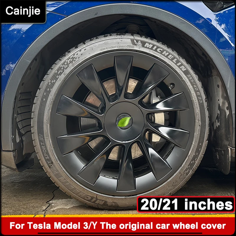 

4PCS For Tesla Model Y Wheel cap 20 Inches 2023 Model 3 Wheel Cover 21 Inch Protective Cover Abs Original Car Accessories 2024