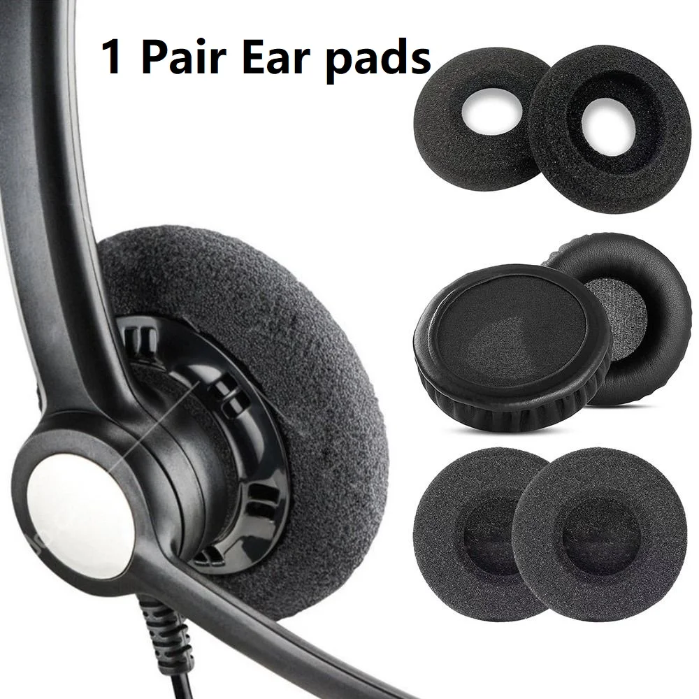 1 Pair Replacement foam Ear Pads pillow Cushion Cover  for Plantronics C3225 3220 320/3210 H251/261 Headphone Headset Ear Pads