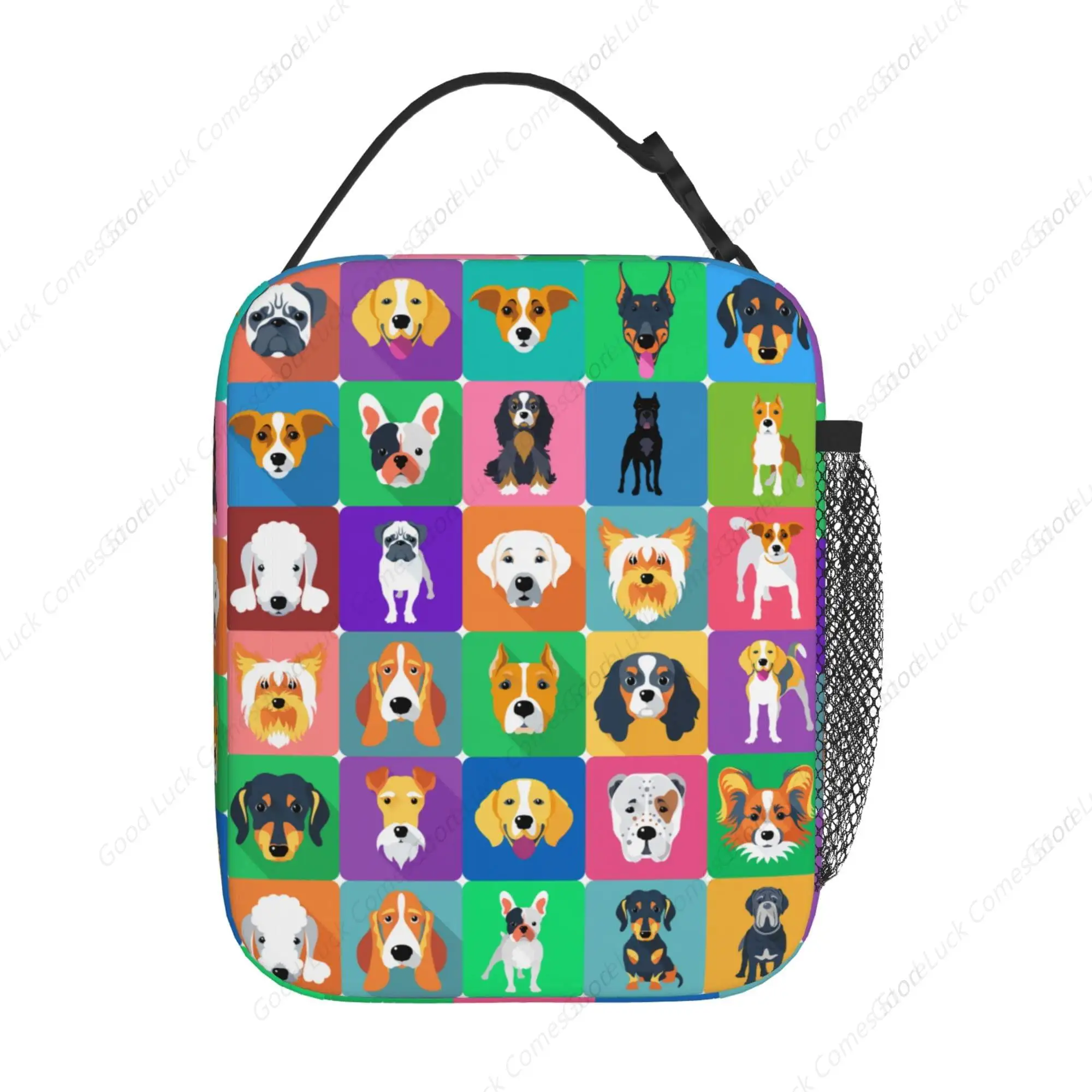 Cats Lunch Bag, Reusable Insulated Lunch Box Large Capacity Meal Tote for Kids Women Men Cooler Bag, Durability of Zippered Bag