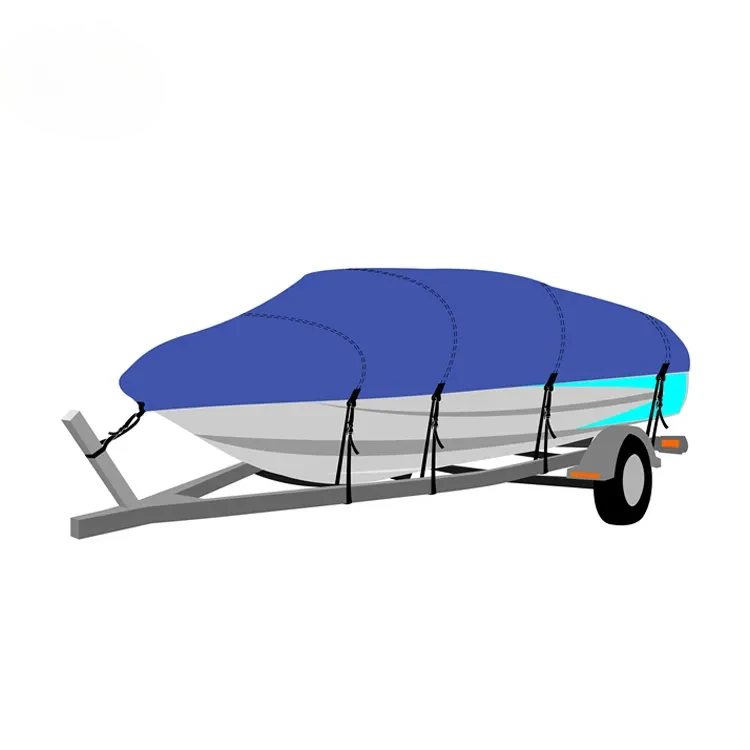 forHOMFUL Tri Hull Runabouts Waterproof Boat Cover Ski Bass Boat Cover Boat Trailer Hitch Cover