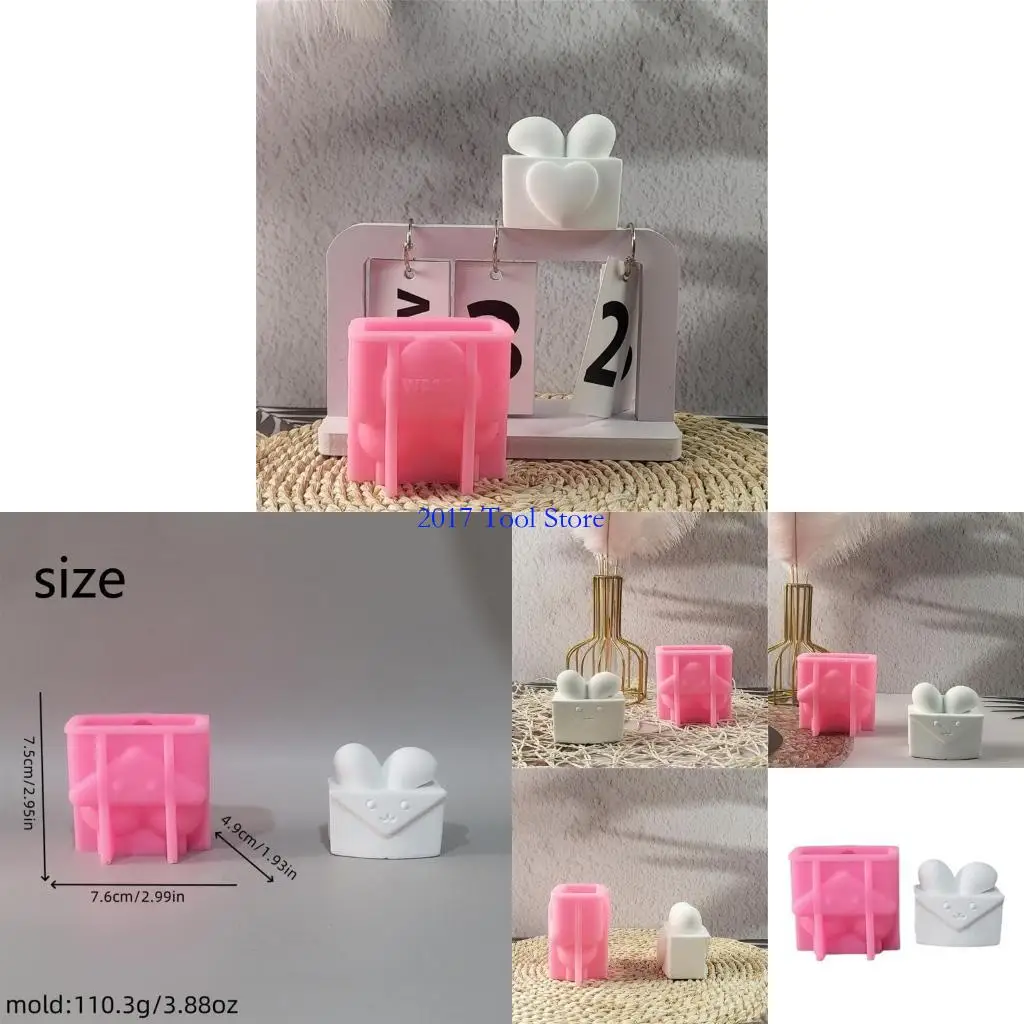 

K92a rabbits ear convelope силиконовые формы свечи для мыла для свечи, приготовление шоколада