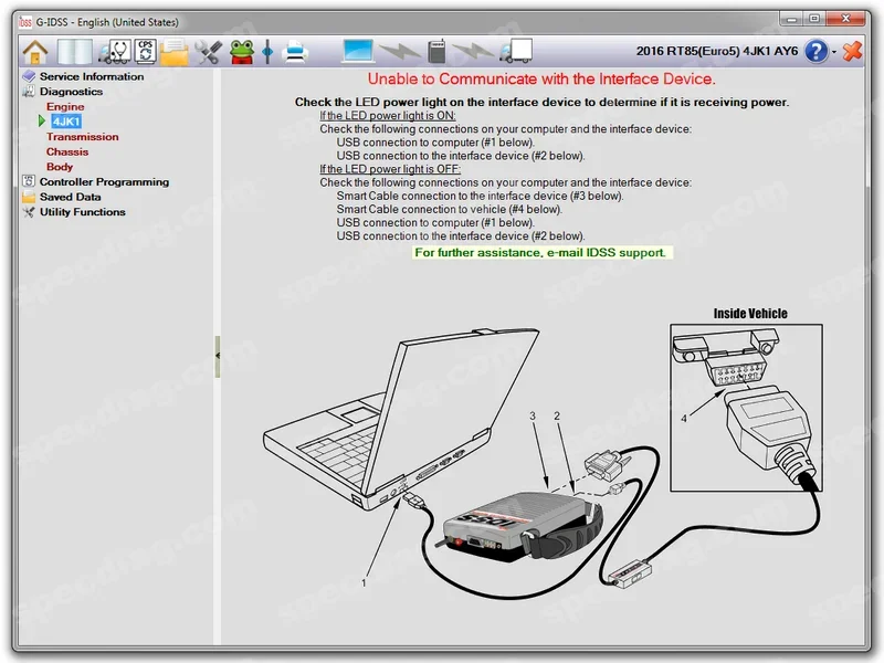 For Isuzu Global Diagnostic Service System (G-IDSS) [2024]+Support J2534+Keygen