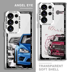 JDM Sports Cars Phone Case for GalaxyNote20 20Ultra S21 S23 S22 S20 S24 Plus S20 S23 S22 S21 S24 S23 Ultra S20 S23 S21 FE