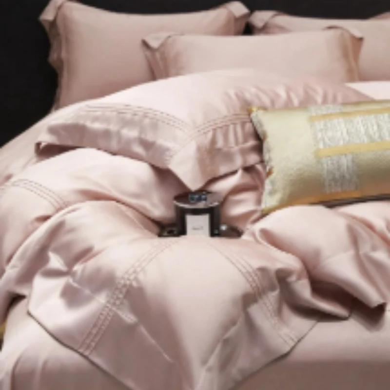 

CX 200 pieces of fine Tencel four-piece set of silk smooth sleeping naked advanced cool bedding