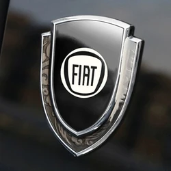 car stickers 3D metal accsesories auto accessory for fiat 500 500l 500x 500e abarth electric Stainless steel