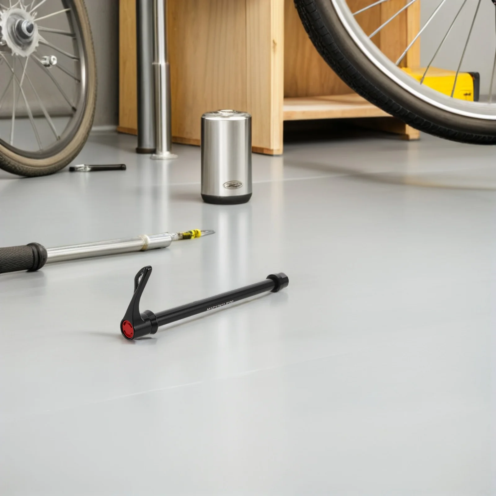 

Road Bike Quick Release Axle Black High-Strength Fast Installation Universal Fit Front Rear Wheel Hub Trainer Cycling