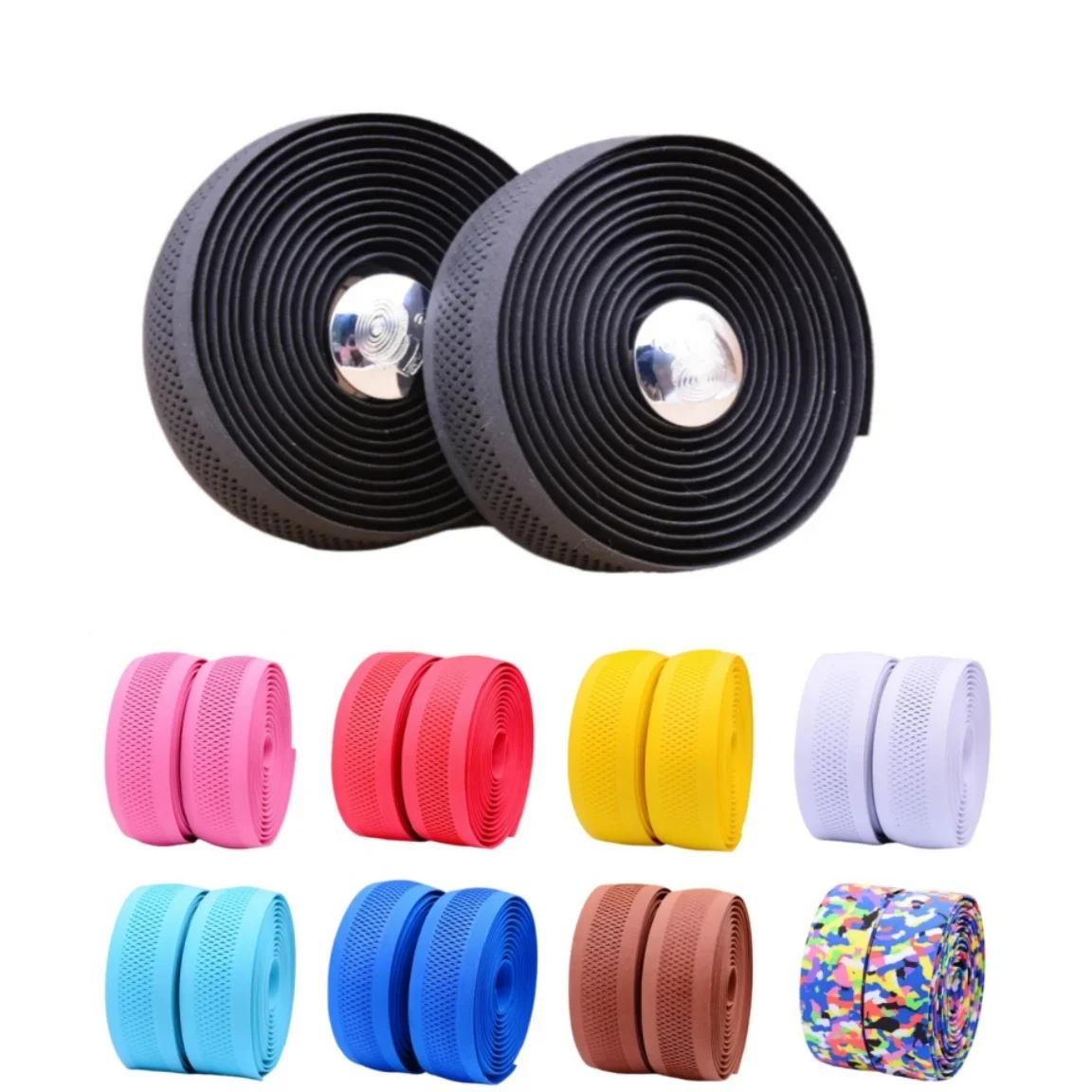 AliExpress NONE Bicycle Handlebar Tape Mesh Design Non-slip Waterproof Bartape Soft EVA Sponge Tape 9 Color Optional Road Bikes Handlebar Tape