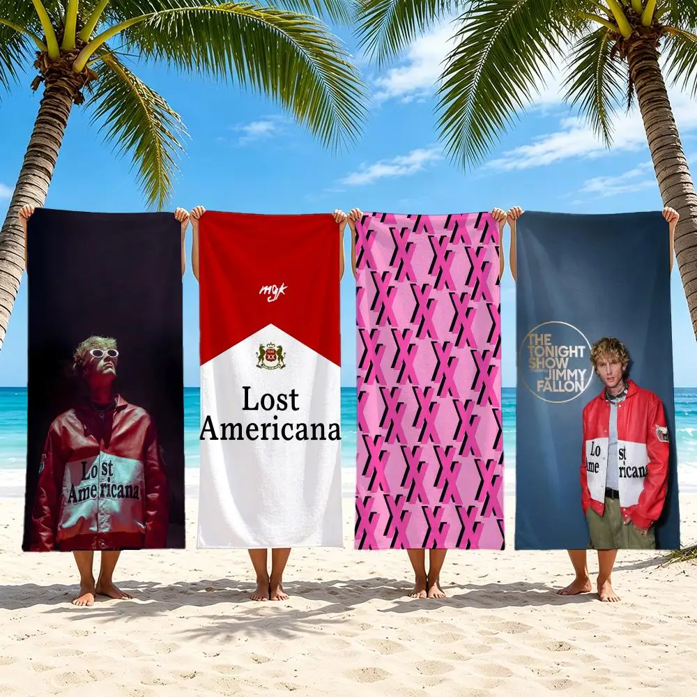 Singer MGK lost americana Towel Towel Quick Drying Beach Towels Are Suitable For Swimming Pools Camping Yoga And The Gym