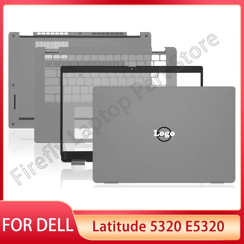 

New Laptops Case For DELL Latitude 5320 E5320 Laptop Screen LCD Back Cover Front Bezel Palrmest Bottom Case 0GR18W GR18W Silver