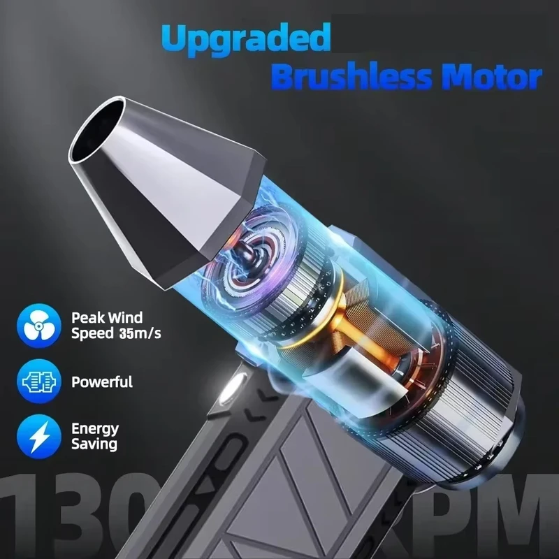 130000 RPM premium version Mini Turbo Jet Fan Electric Air Duster Cleaning Adjustable wind speed Violent Blower with Car