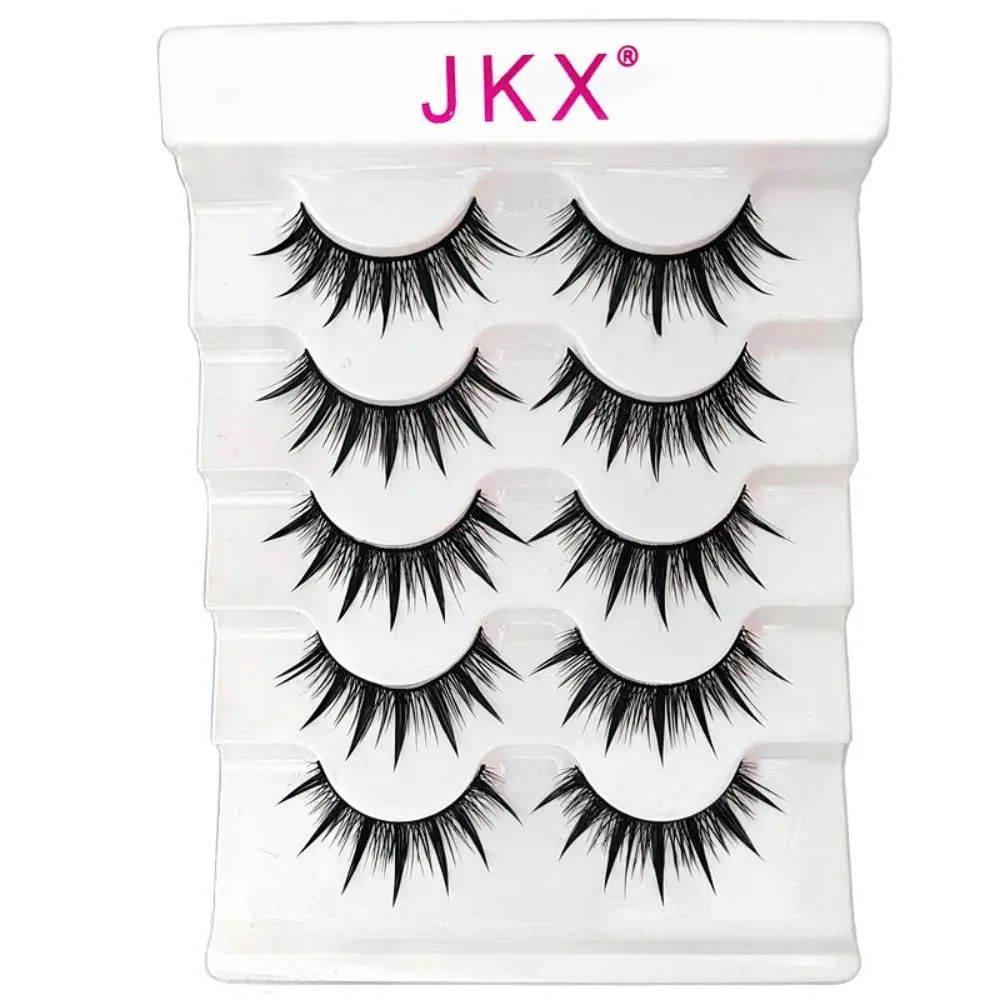 Reusable Handmade Craft Soft Band Thick Long False Eyelashes Thai Eyelashes 3D Faux Mink Eyelashes Wispy Fluffy