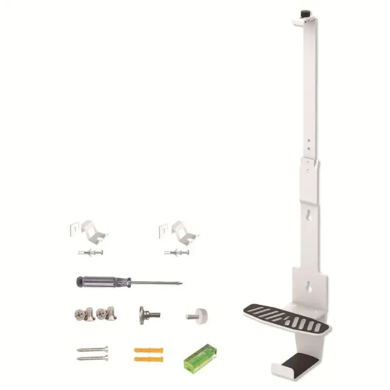 R53C Wall Mount Base Universal Stand for SLIM Game Console with Double Controller Hanger Bracket & Headphone Organizers