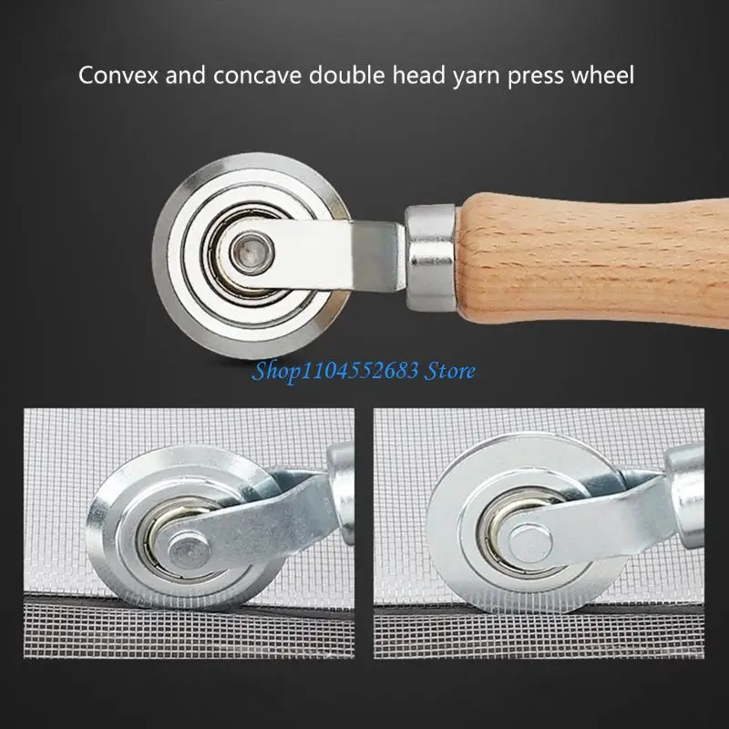 

Y6GD Rubber Rolling Wheel Tool Handle Spline Roller For Renovator Window