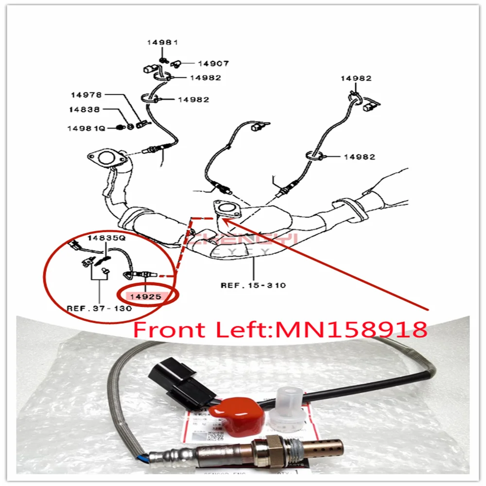 Engine Control Oxygen Sensor For Pajero Montero Shogun V77W V87W V97W MN158917 MN158918 MN158916 MN158670