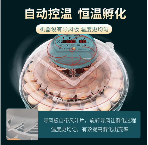 15 Egg Smart Fully Automatic Egg Incubators with Water and Egg Flip Temperature Adjustment