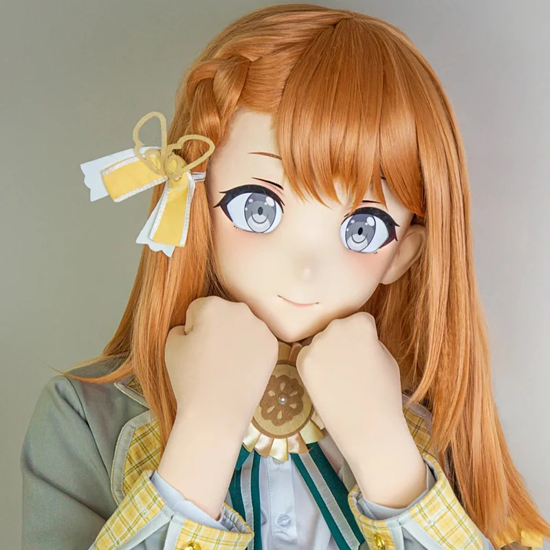 Pełna opaska z zamkiem Personalizacja Pełna Lalka Crossdress Damska/Dziewczęca Postać z Kreskówki Kig Cosplay Japońskie Anime Kigurumi Maski