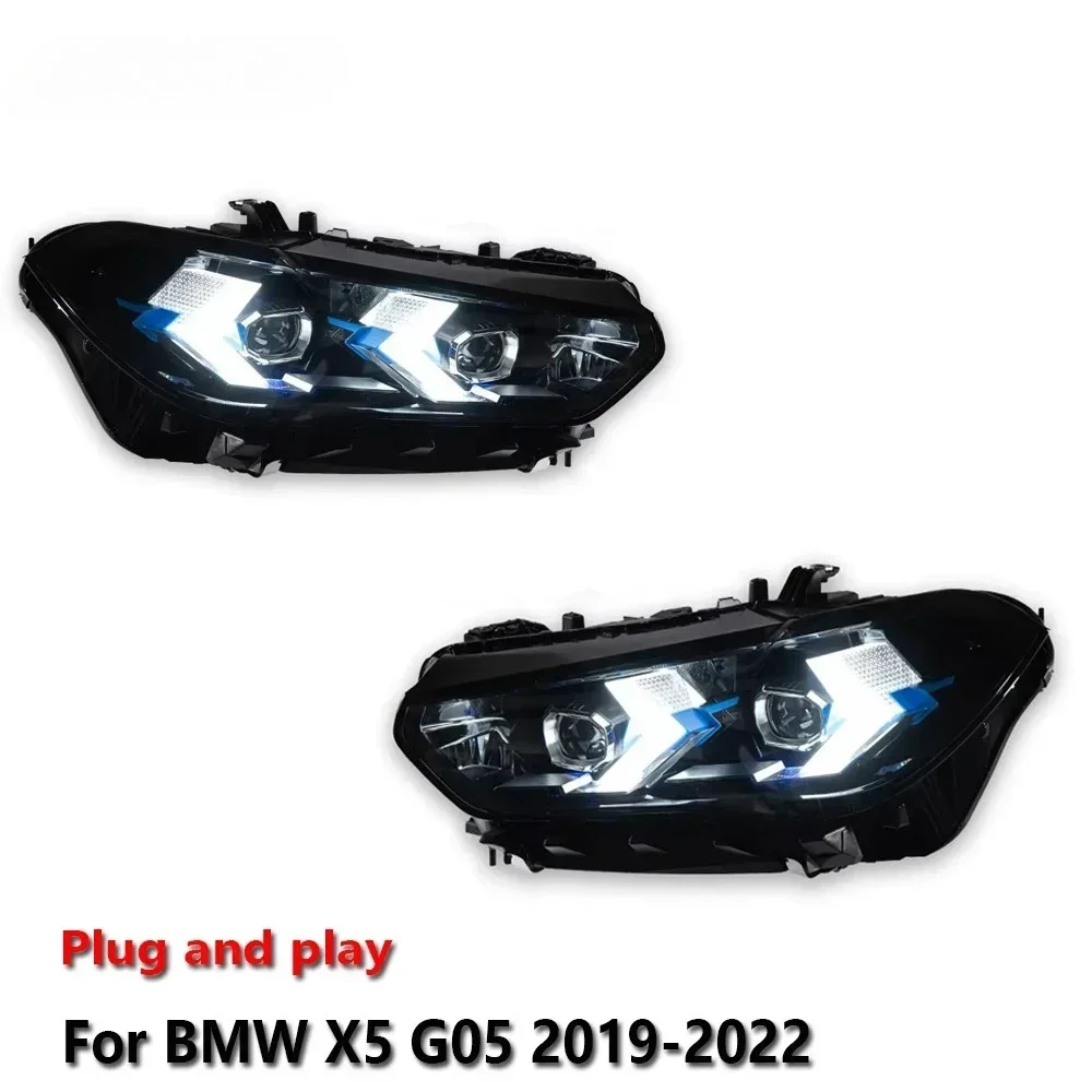 

Car LED Headlight Auto lighting Accesorios For BMW X5 G05 2019-2022 Auto Fog DRL Brake Turn Signal Lamp Plug and Play
