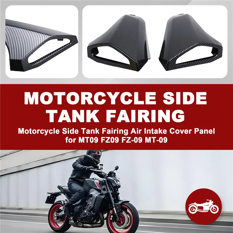 

Motorcycle Side Tank Fairing Air Intake Cover Panel For MT09 FZ09 FZ-09 MT-09 2012 2013 2014 2015 2016-AD39