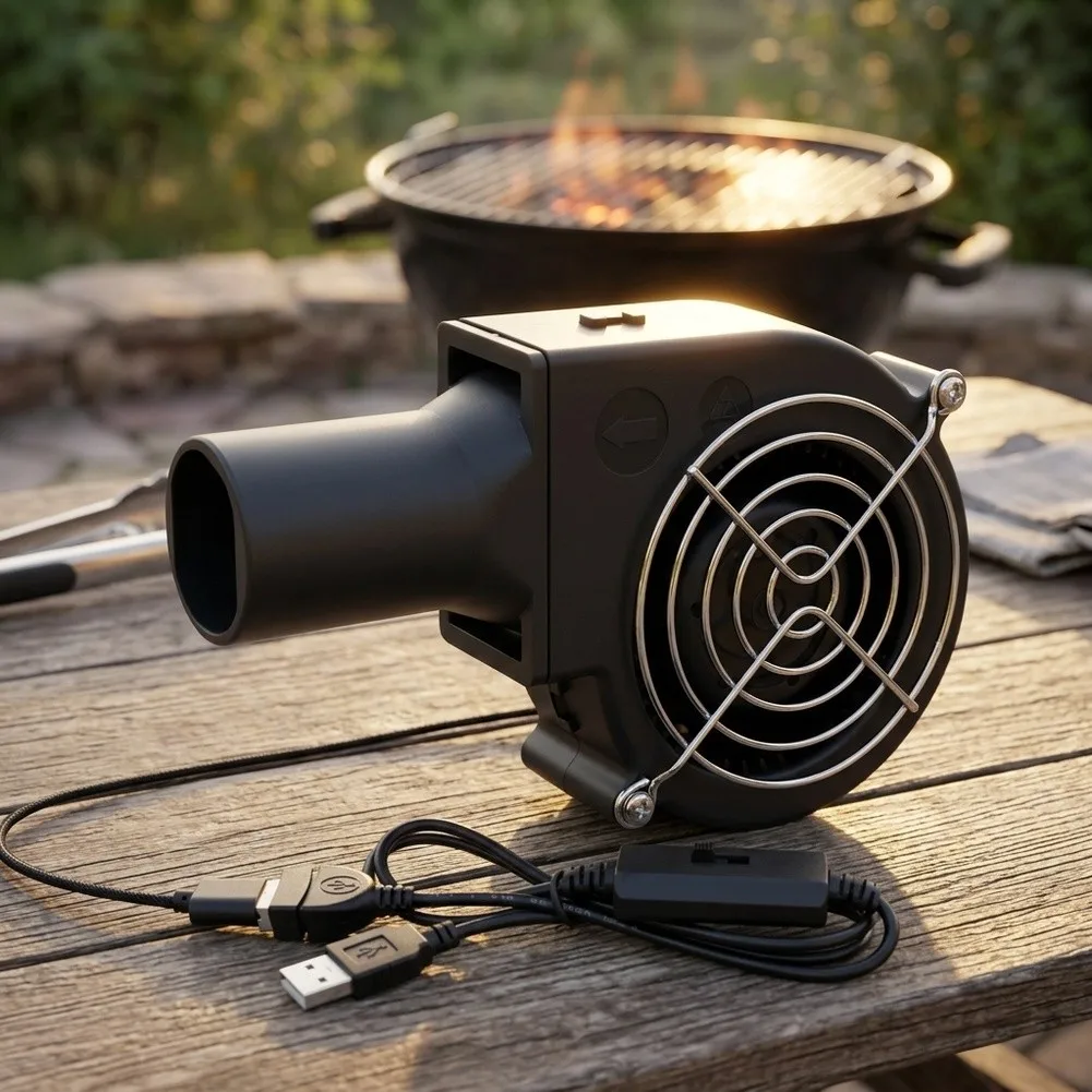 1pc High Rate Bbq Grill Fan Blower Fan 12V With Ac Variable Rate Controller 150mm Blower Fan Fireplace Blower Fan BlowerFan